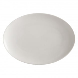 ROUND Platte oval, 30 x 22 cm, Porzellan