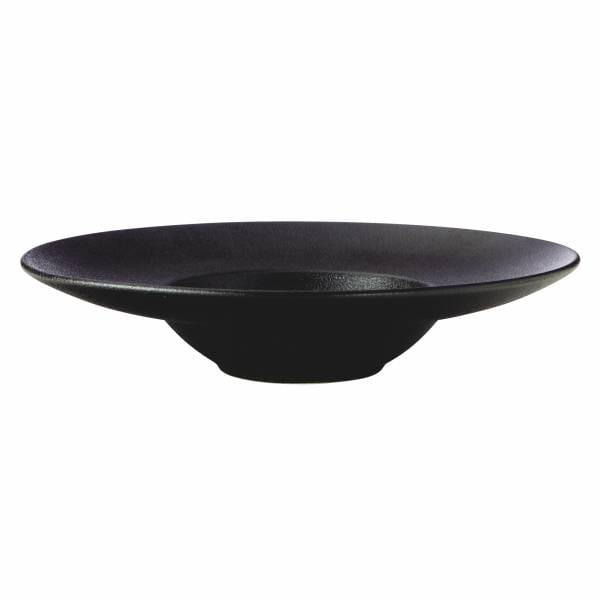 CAVIAR BLACK Teller tief, 28 cm, Premium-Keramik