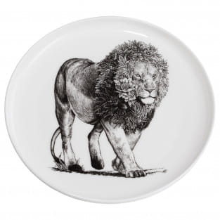 MARINI FERLAZZO Teller 20 cm, African Lion, Porzellan, in Geschenkbox