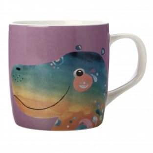 PETE CROMER Becher Hippo, Porzellan, in Geschenkbox