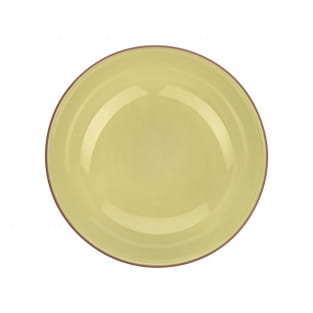 SIENNA Teller tief, 26 x 2,5 cm, Gelb, Keramik