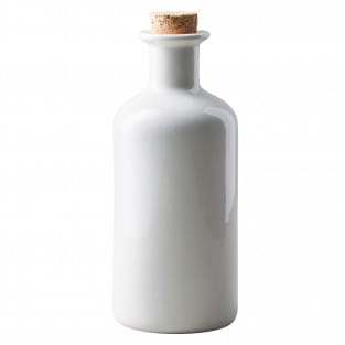 EPICURIOUS Vorratsflasche Weiß, mit Verschlusskorken, Porzellan, in Geschenkbox