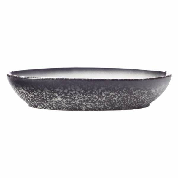 CAVIAR GRANITE Schale oval, 20 x 14 cm, Premium-Keramik
