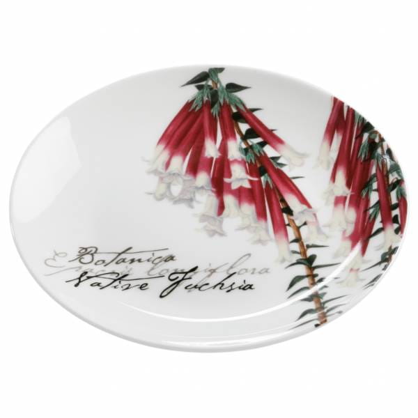 BOTANIC Teller Floral Fuchsie, 15 cm, Bone China Porzellan, in Geschenkbox