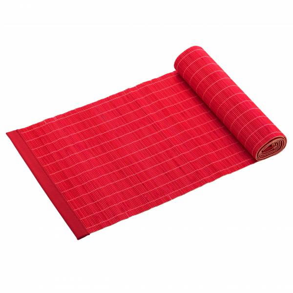 PLACESETS Tischläufer Rot, 150 x 30 cm, Bambus