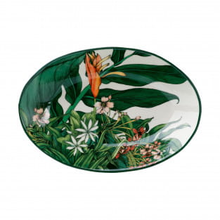 NIGHT GARDEN Servierschale oval, 25 x 17 cm, Premium-Keramik, in Geschenkbox