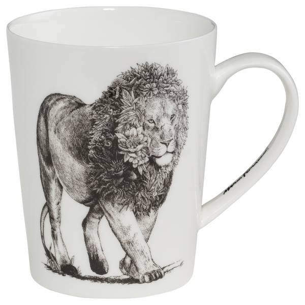 MARINI FERLAZZO Becher African Lion, Premium-Keramik, in Geschenkbox