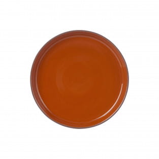 SIENNA Teller tief, 26 x 2,5 cm, Terracotta, Premium-Keramik